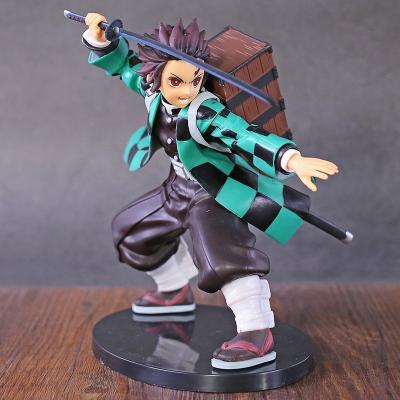 China Eco-Friendly PVC Materia Demon Slayer Anime Figure Kamado Tanjirou/Agatsuma Zenitsu/Hashibira Inosuke/Tsuyuri Kanao Posed Ver Action Figure PVC Model Toys for sale