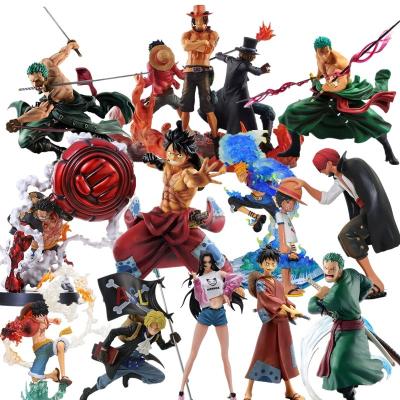 China New Toys Sanji Marco Shanks Sabo Luffy Roronoa Zoro Figure Figure Straw Hat Classic Battle World Action One Piece Eco-friendly Anime Figure PVC Materia for sale