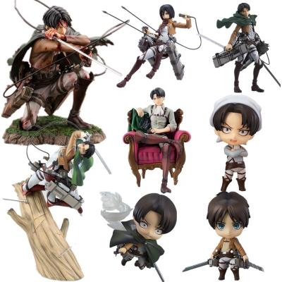 China Eco-Friendly PVC Materia Anime Figure Attack On Titan Artfx J Levi Action Figure Levi Ackerman Eren Yeager Figure for sale