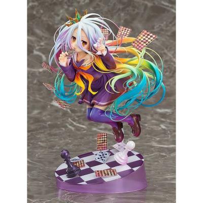 China PVC Materia 19cm No Game No Life Shiro Stephanie Dola Anime Figure POP SCROLL Fairy Schwi Action Number Jibril Shampoo Figure Doll Toys for sale