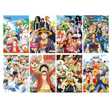 China 12 Styles Eco-friendly Genshin Impact Cartoon One Piece 3D Anime Tokyo Avengers Figures Print Anime Paper Posters (8PCS/SET) for sale