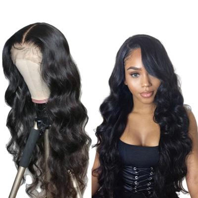 China Body Wave 100% Virgin Indian Raw Cuticle Aligned Human Hair Natural Color Hair Lace Wig for sale