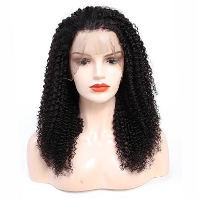 China Kinky Curl 18 Inch Full Hair Chinese Kosher Curly Hair Lace Wigs for sale