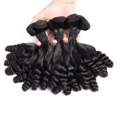 China Lavatory Wave Good Quality High Quality Loose Wave Double Thickness Super Pulled Hair , IndianVirgin Hair Bundles Extension for sale