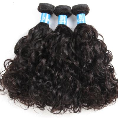 China No Bad Smell Remy Hair Brazilian Water Wave 3 Bundles Indian Hair Weaves Wet and Wavy Natural Wave Weft for sale