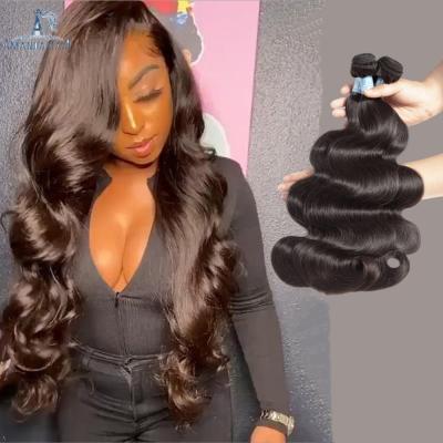 China Amanda Brazilian Virgin Hair Body Wave Hair Bundles, Mink Brazilian Hair Vendor for sale