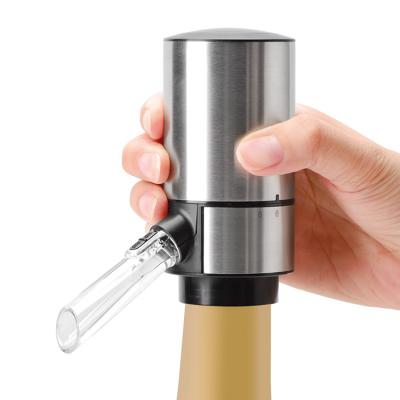 China Factory direct electronic automatic electric wine aerator decanter grinding and polishing manual accessories with OEM box for sale