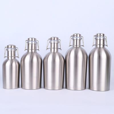 China Stainless Steel Business Personalized 2 Liter Insulated Beer Glass Shaker Keeps Home Brew Fresh And Cold for sale