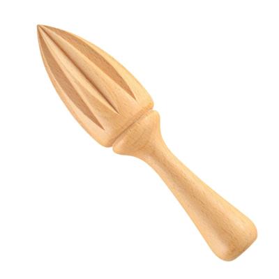 China Sustainable Portable Wooden Manual Fruit Squeezer Lime Lemon Orange Squeezer for sale