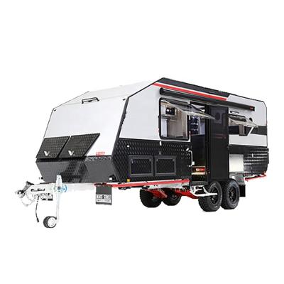 China Customized outdoor travel off road camper trailers light luxury high end rv light trailer motorhome for sale