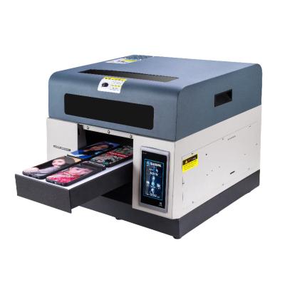 China Home Use New small  A4UV printer DIY phone case/metal/wood inkjet printer DTF flat bed printing machine for sale