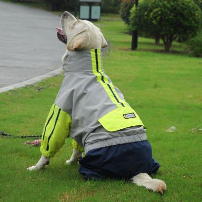 China Viable Dog Raincoats Poncho Coat Waterproof Rain Jacket with Hood for Medium and Large Dogs for sale