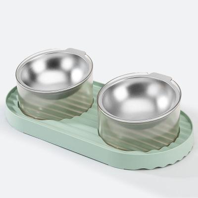 China Double viable Cat Water Fountain Stainless Steel, pet with Ultra-quiet design, obvious level for sale