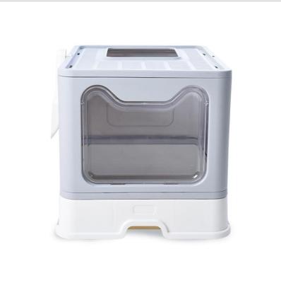 China Pet Poop Pet Shop Large Cat Litter Box With Drawer Clean Garbage Cat Litter Box Cat Box for sale