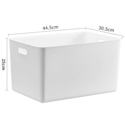 China Others 1# Plastic Storage Box With Handle Without Cover PP Plastic Storage Barrels Baskets for sale