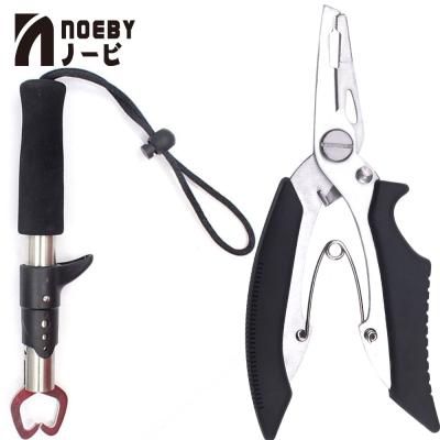 China NOEBY Fishing Tackle Tool Accessories Durable Nipper Snip Fishing Lure Pincer Scissor Cutter Lipgrip Fish Pliers for sale