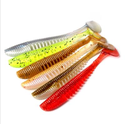 China Environmental Friendly PVC Soft Plastic Bulk Soft Lures Bait Fishing Worms, Soft Plastic Fishing Lures for sale