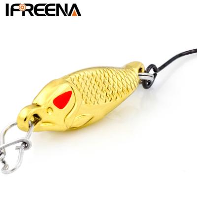 China Vivid Fish Action Spoon Swim Spinner Baits Pike Trout Bass Walleyes Metal Lure Fishing Jig for sale