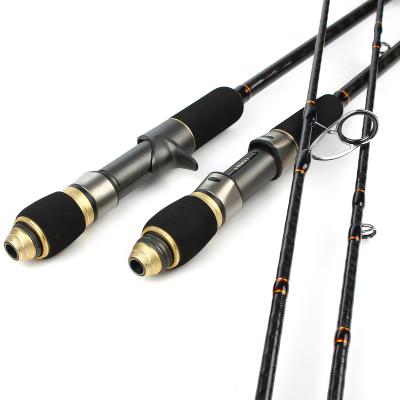 China Carbon Fiber Seawater 2 Setction Carbon Fiber Fish Rod Deep Sea Spinning Sunfish Tuna Boat Slow Rising Fishing Rod for sale