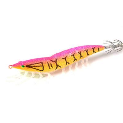 China Jigging Fishing Octopus Slow Japanese Pink Wood Shrimp Fishing Lure Jig Ultra Bright 3.5 Cloth Wrapped for sale