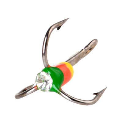 China Carbon Steel Fishhook Wholesale Fishing Tackle Winter Fishing Equipment Supplies Rig Treble Hooks Ice Fishing Tackle Accessories for sale