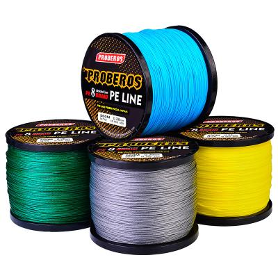 China China 6lb-300lb wholesale 500M sink line 8 strands braided multifilament long powerful pe fising fishing line for sale