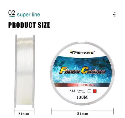 China Strong Tension Fishing Line Tackle 100M Fluoro Carbon Coating Super Strong Monofilament Nylon Fishing Line for sale