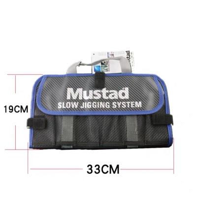 China Water Proof Mustad Fishing Tackle Bag Wholesale Multifunctional PVC Storage Metal Waterproof Jig Lure Fishing Bag for sale