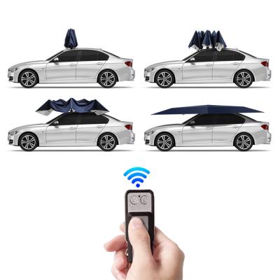 China With China Factory Supply Navy Blue Car Cover Car Sun Shade Remote Control Umbrella for sale