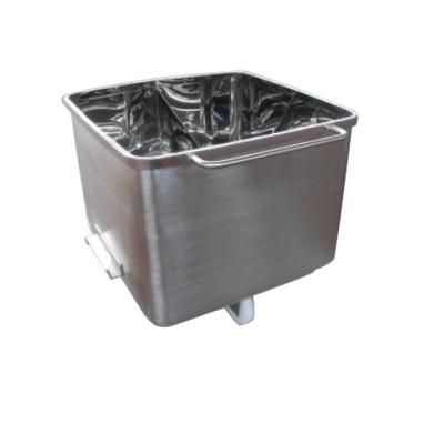 China Vegetable Processing Plant Stainless Steel 200l Meat Waste Bin 200 Buggy Car for sale