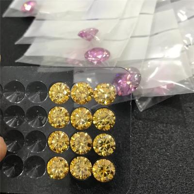 China Star factory price created moissanite diamonds GRA faker diamond DEF color vvs yellow mossanite loose for sale