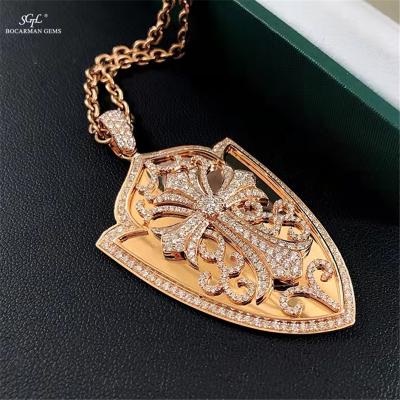 China Other Men's Pendant Set Cross With Gold Diamond 18K Natural Gold New Fashion Men's Necklace Can Be Customized To Style for sale