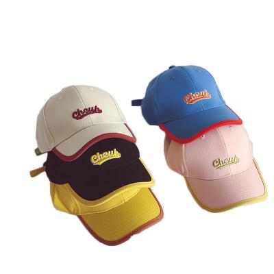 China Comfotable Fashion Personalized Baby Embroidery Children's Show Hip Hop Duck Tongue Baseball Cap Hat for sale