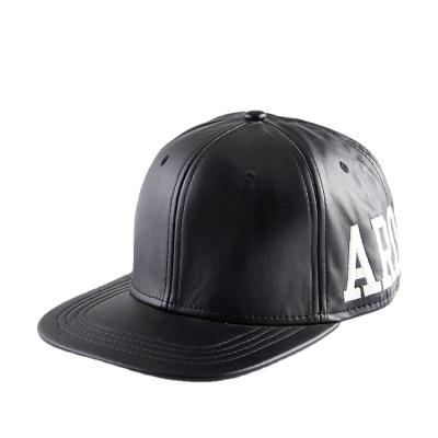 China Fashion 3d JOINT Embroidery Custom Logo Women Man PU Leather Hip Hop Hat for sale