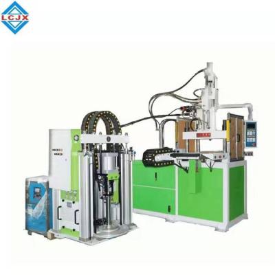 China VERTICAL Lsr Silicone Table Double Slide 85ton Vertical Injection Molding Machine for sale