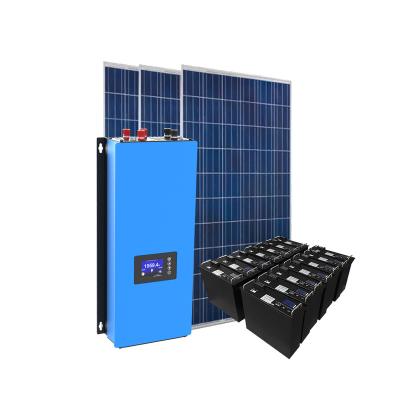 China 1000w 2000W Solar Power System Home With Limiter Solar Sensor Inverter On Grid PV Grid Tie Inverter 50/60Hz Output for sale