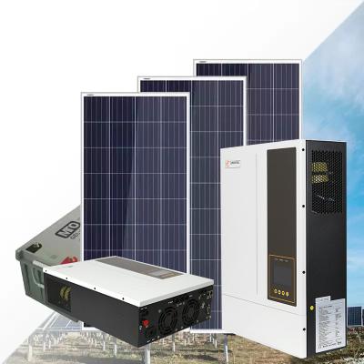 China High Quality Home Solar Power System MPPT 3.6KW 5.5KW Hybrid Solar Inverter Built in MPPT Solar Controller with 80A for Home Use for sale