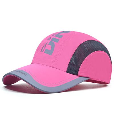 China breathable & Custom Waterproof Sports Running Nylon Baseball Unstructured Quick Dry Baseball Cap for sale