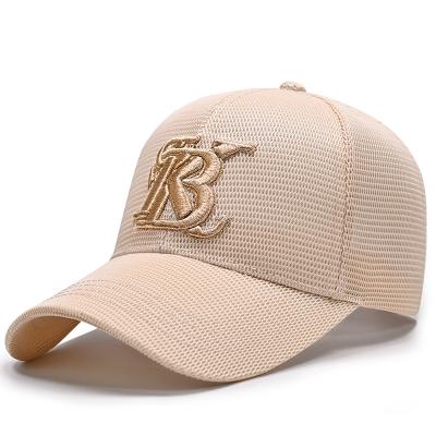 China Summer Mesh Color Custom Baseball Cap Dome Full LOGO Embroidery Breathable Outdoor Sun Protection Hat COMMON for sale