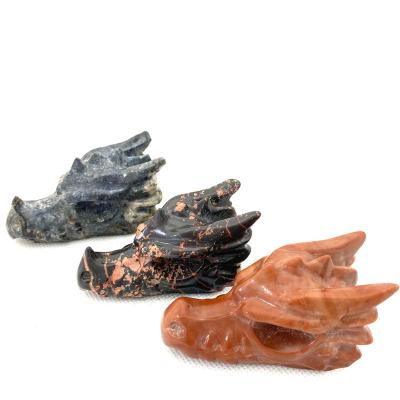 China Wholesale Natural Crafts From China Crystal Drgon Head Carving Folk Healing for sale