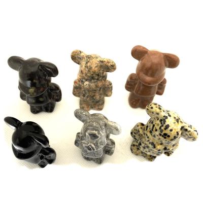 China China High Quality Material Different Crystal Handmade Art Sculpture Crystal Animal Bear For Wedding Gifts for sale