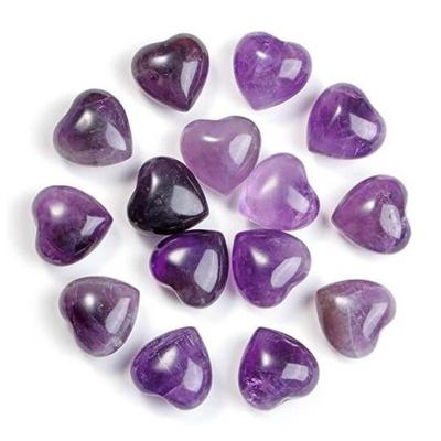 China Wholesale Mixed Stones Crystal Heart Healing China Crystals Stone Rose Quartz Heart Shape for sale