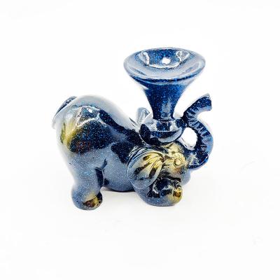 China China Wholsale High Quality Crystal Ball Resin Bass Carp Carving Elephant Shape Crystal Stand for sale