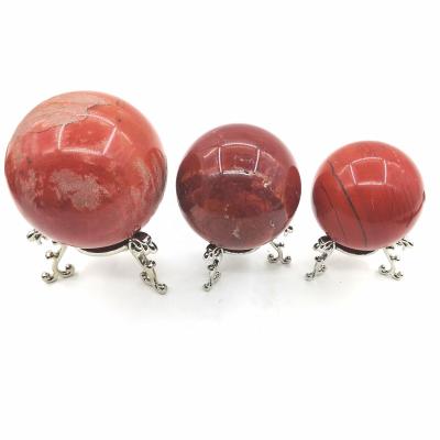 China Hot Selling 80-100mm Natural Red Jasper Aura Therapeutic Crystal Stone Crystal Ball from Europe High Quality for sale