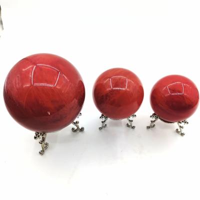 China Europe 5-6cm Crystal Spheres Synthetic Cast Glass Balls For Home Decoration for sale