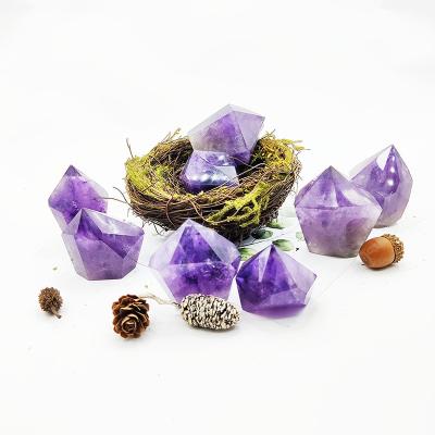 China Natural Amethyst Crystal Point Healing Crystal Tower from Europe factory product for sale