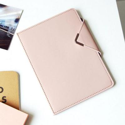 China Genuine Leather Korean Style Simple Style Travel Passport Holder Passport Cover Travel Accessories for sale