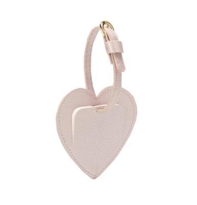 China Wholesale Heart Shaped Custom Leather Luggage China Travel Luggage Tag With Monogram for sale