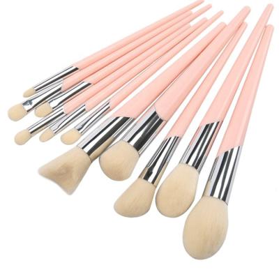 China Angular Blush 11 PCS Professional Makeup Brushes , Foundation Powder Makeup Brush for sale