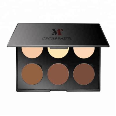 China Creamy Texture OEM/ODM 6 Color Face Highlight Contour Contour Palette For Daily Makeup for sale